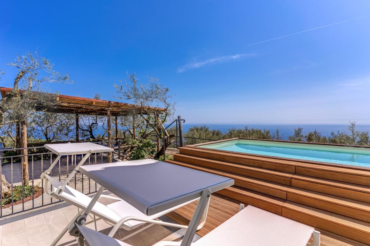 Villa Rusinella Minimalist Retreat With Sea Views Massa Lubrense Exteriér fotografie