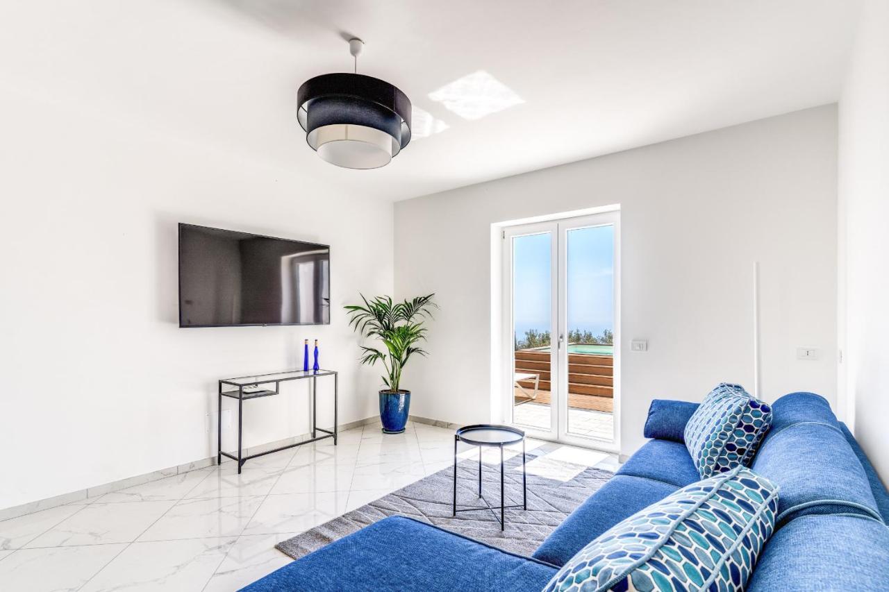 Villa Rusinella Minimalist Retreat With Sea Views Massa Lubrense Exteriér fotografie